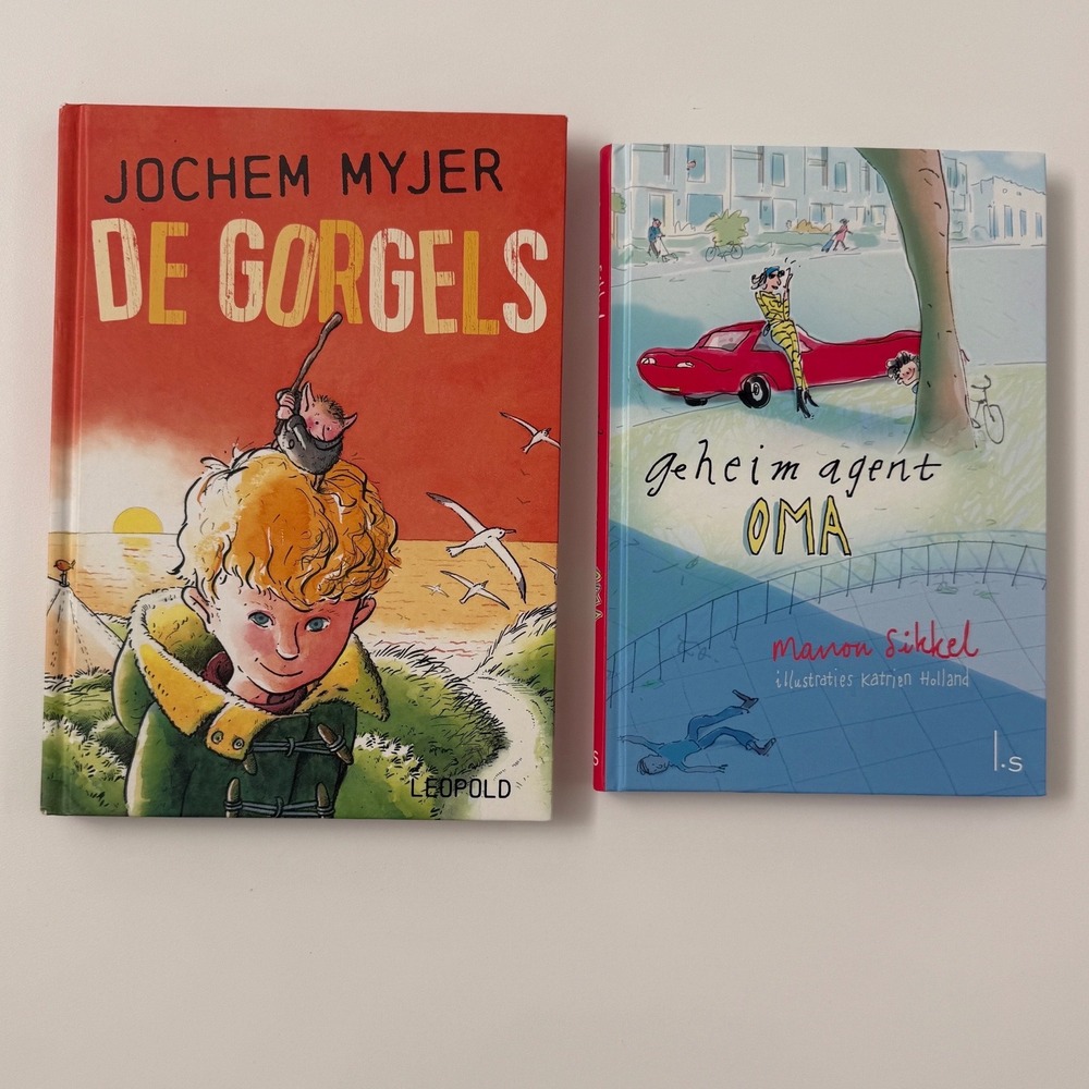 Lot 2 Dutch Kids Books Jochem Myjer De Gorgels GeheiM Agent Oma Hardcover